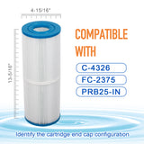 ZOTEE 25 sq.ft. Rainbow, Waterway Plastics, Custom Molded Products Spa Filter Cartridge 2Pack