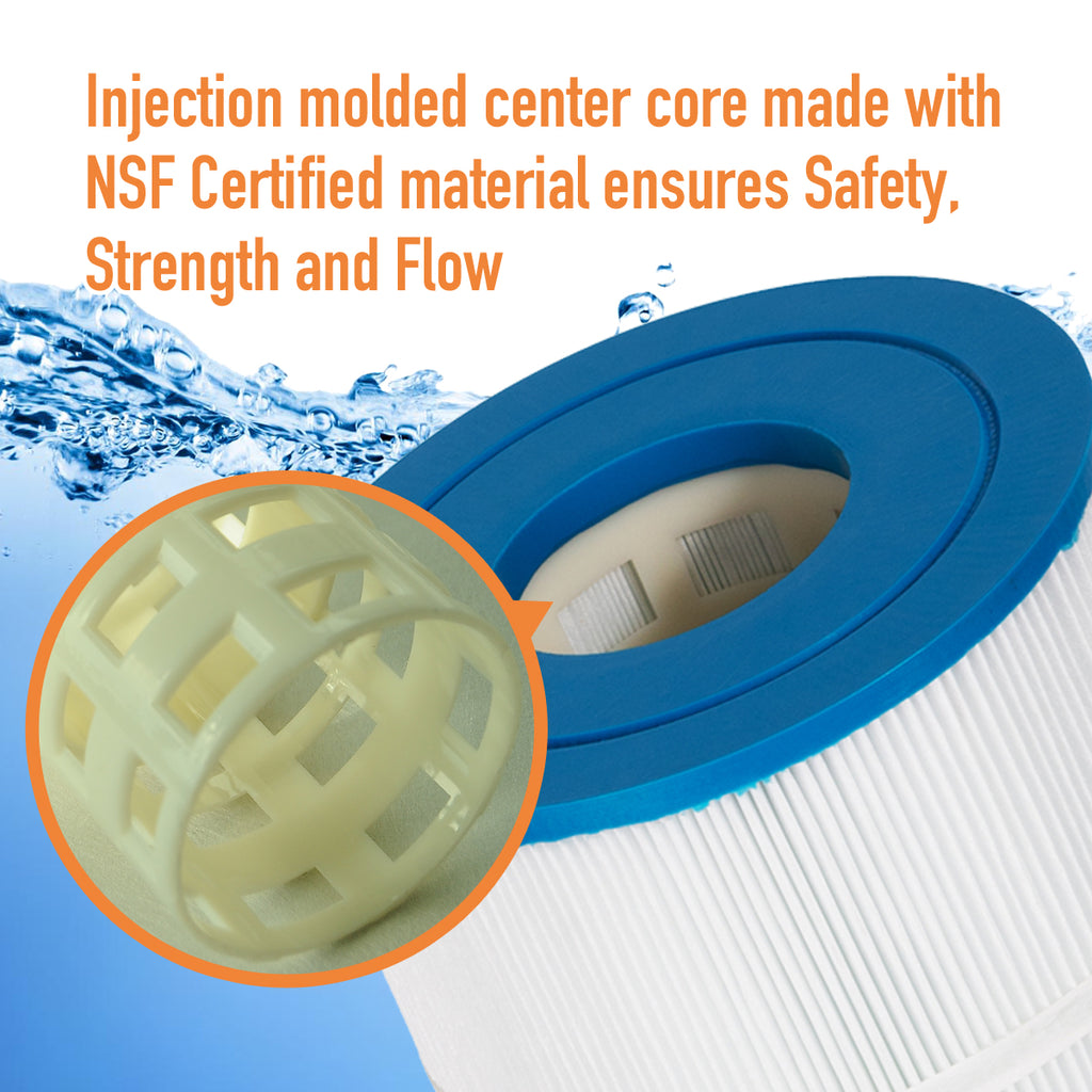 ZOTEE 80 sq.ft. Clean&Clear Plus, Waterway Crystal Water Pool Filter Cartridge 4 Pack