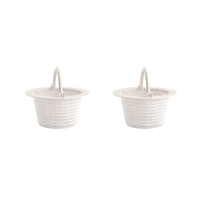 2 Pack Above Ground Pool Thru-Wall Skimmer Basket with Handle