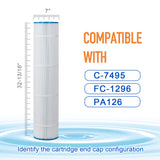 ZOTEE 125 sq.ft. Hayward CX1260RE Pool Replacement Filter Cartridge 4 Pack