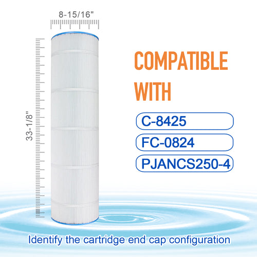 ZOTEE 250 sq.ft. Jandy cs250 Pool Replacement Filter Cartridge