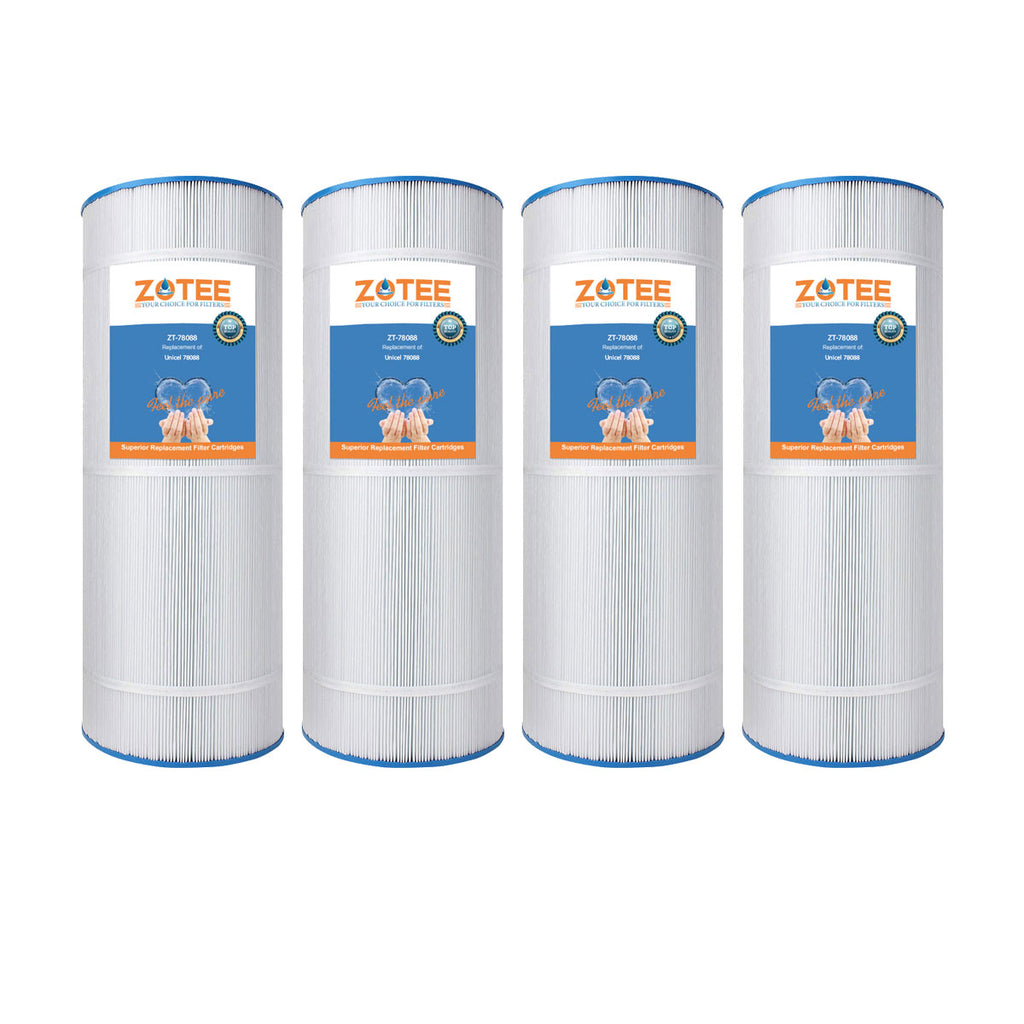 ZOTEE 155 sq.ft. Pool Replacement Filter Cartridge 4 Pack Unicel 78088