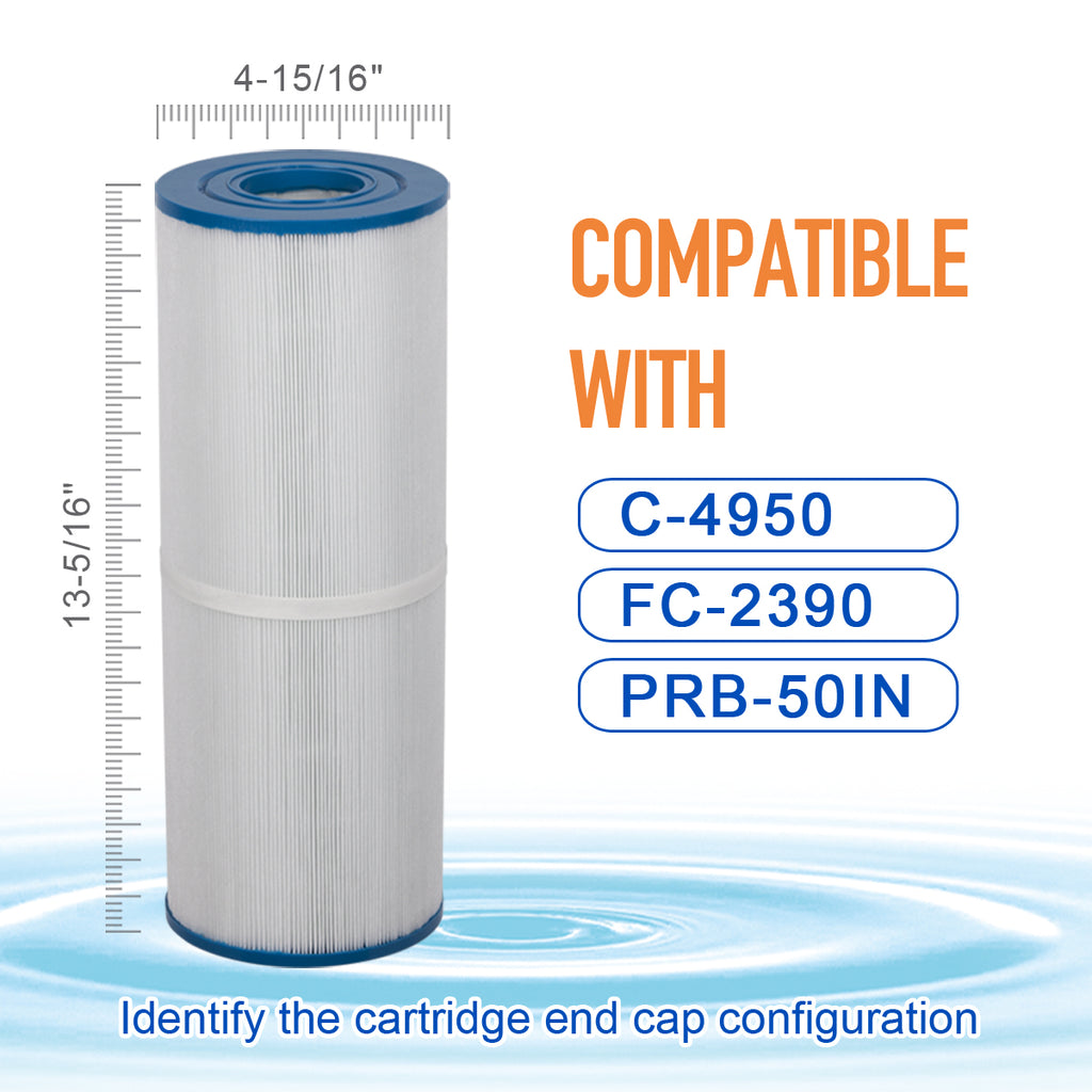 ZOTEE 50 sq.ft. Rainbow, Waterway Plastics, Custom Molded Products Spa Filter Cartridge 2Pack