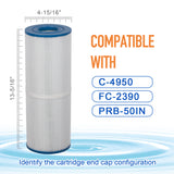 ZOTEE 50 sq.ft. Rainbow, Waterway Plastics, Custom Molded Products Spa Filter Cartridge 2Pack