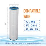 ZOTEE 115 sq.ft. Jandy CL460 Replacement Filter Cartridge 4 Pack