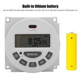 Digital Timer Switch: 16A Control, Custom Voltages, 1-168H Setting
