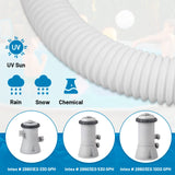 Zotee 1.25" x 59" Pool Hoses for Above Ground Pools 3 Pack with 6 Hose Clamps