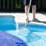 Zotee Professional Aluminium 3 Section Telescopic Pole Detachable Pool Net Handle for Skimmer Nets Vacuum Head Brush Swimming Pool Accessories