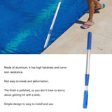 Zotee Professional Aluminium 3 Section Telescopic Pole Detachable Pool Net Handle for Skimmer Nets Vacuum Head Brush Swimming Pool Accessories