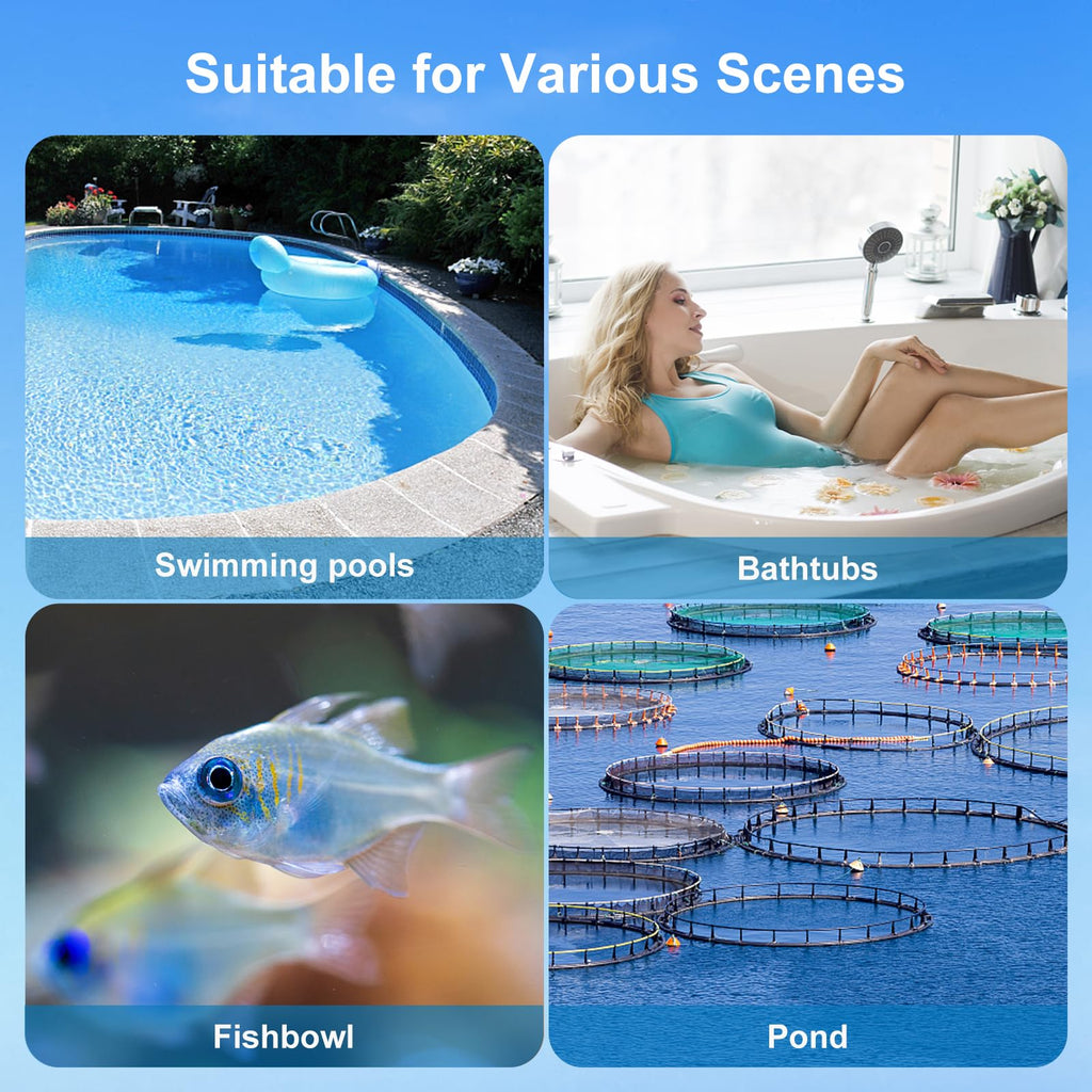 Floating Wireless Digital Pool Thermometer IP67 Waterproof for Swimming Pools,Bathtubs