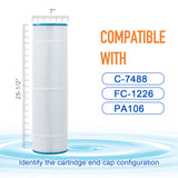 ZOTEE 106 sq.ft. Hayward CX880RE Pool Replacement Filter Cartridge 4 Pack