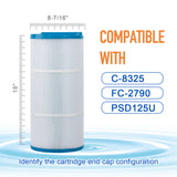 ZOTEE 125 sq.ft. Sundance Spas-Universal Length Spa Replacement Filter Cartridge