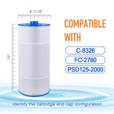 ZOTEE 125 sq.ft. Sundance Spas Spa Replacement Filter Cartridge