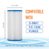 ZOTEE 25 sq.ft. Jacuzzi Whitlpool Bath (front load) Spa Replacement Filter Cartridge 2 Pack