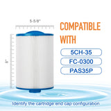 ZOTEE 35 sq.ft. Elite Spas by Maax Spa Filter Cartridge 2 Pack