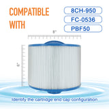 ZOTEE 50 sq.ft. Bullfrog Spas Hot Tub Disposable Filter Cartridge 2 Pack