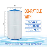 ZOTEE 75 sq.ft. Coleman Spas Spa Filter Cartridge