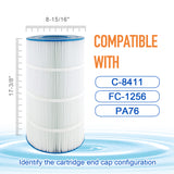 ZOTEE 75 sq.ft. Hayward CX760RE, Sta-Rite PXC-75, Waterway Pro Clean 75, Waterway Clearwater II 75 Pool Replacement Filter Cartridge