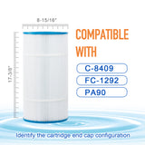 ZOTEE 90 sq.ft. Hayward CX900RE, Sta-Rite PXC-95, Waterway Pro Clean 100, Waterway Clearwater II 100 Pool Replacement Filter Cartridge