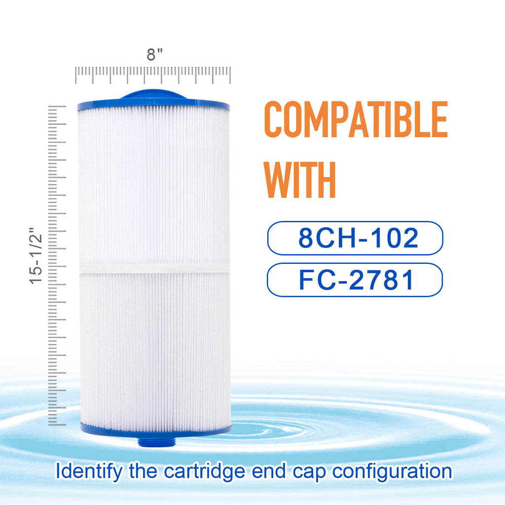 ZOTEE 95 sq.ft. Sundance Spas, Jacuzzi Spa Replacement Filter Cartridge