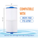 ZOTEE 95 sq.ft. Sundance Spas, Jacuzzi Spa Replacement Filter Cartridge