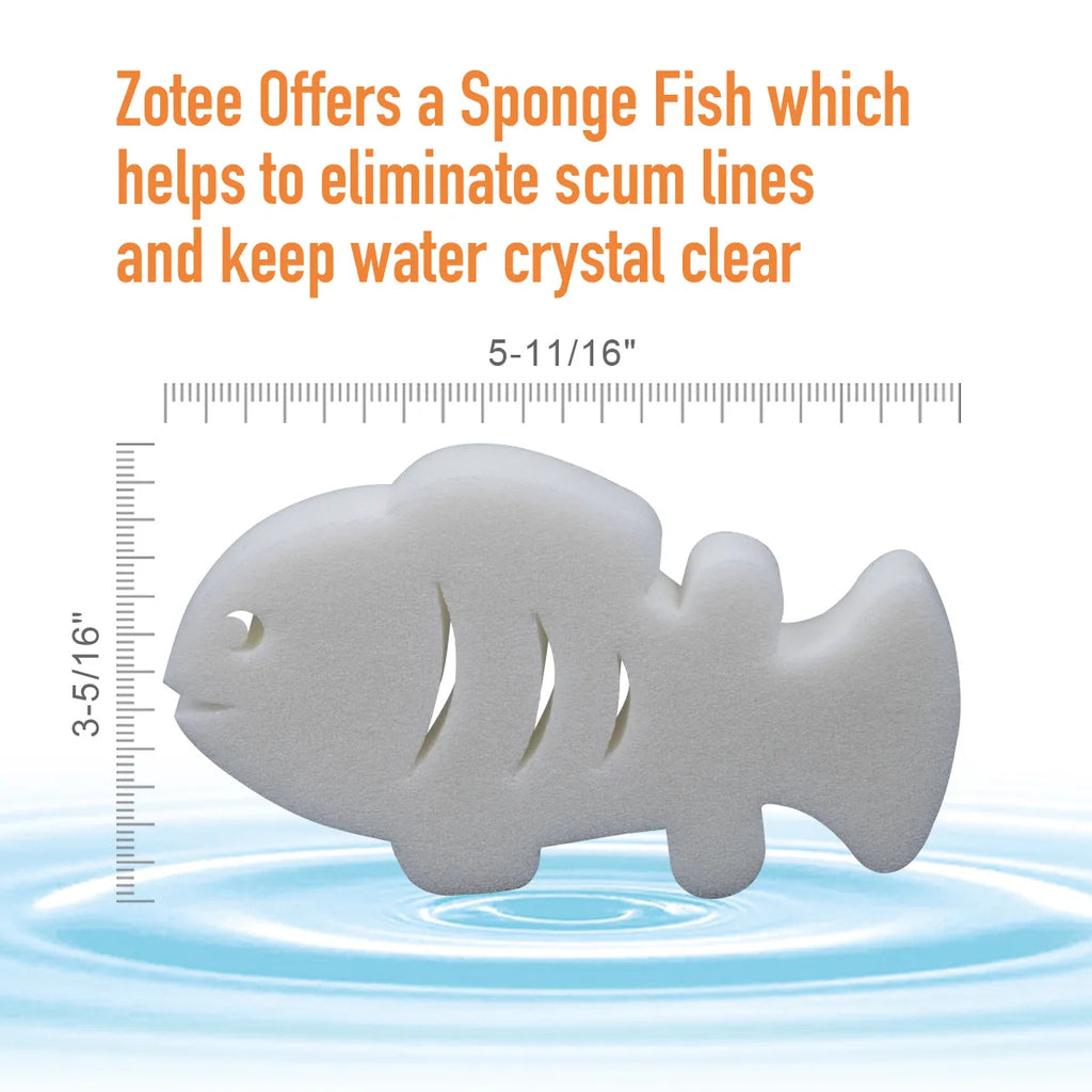 ZOTEE Oil-Absorbing Sponge Devours Scum, Slime & Grime - Perfect Absorber for Hot Tub, Spa and Swimming Pool 2 Pack