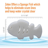 ZOTEE Oil-Absorbing Sponge Devours Scum, Slime & Grime - Perfect Absorber for Hot Tub, Spa and Swimming Pool 2 Pack