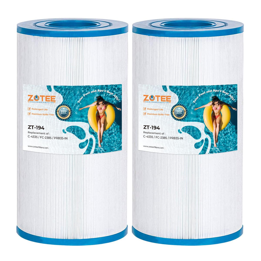 Zotee 2 Pack Spa Filter Replaces Unicel C-4335, Filbur FC-2385, R173431, Guardian 409-219, 03FIL1300, 17-2482, 25393, 303557, 817-3501, Darlly 40353 Hot Tub Filter,PRB35-IN