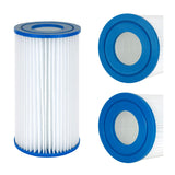 ZOTEE Spa Replacement Filter Cartridge Coleco F-120/DR-7, Krystal Klear Models 108R/12, Intex Sand-n-Sun, Wet Set, Easy Set Size"A" or "C",Aqua Leisure Size"2" 4 Pack