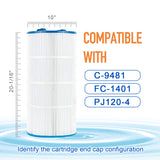 ZOTEE 120 sq.ft. Jacuzzi Brothers Spa Replacement Filter Cartridge