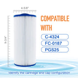 ZOTEE 25 sq.ft. Gatsby Spas Replacement Filter Cartridge 2Pack