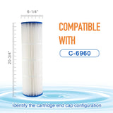 ZOTEE 15 sq.ft. Pentair Quad D.E. 60 Pool Replacement Filter Cartridge 4 Pack