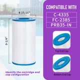 Zotee 2 Pack Spa Filter Replaces Unicel C-4335, Filbur FC-2385, R173431, Guardian 409-219, 03FIL1300, 17-2482, 25393, 303557, 817-3501, Darlly 40353 Hot Tub Filter,PRB35-IN