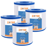 ZOTEE 10 sq.ft Skim Filter Hot Tub Disposable Filter Cartridge 4 Pack